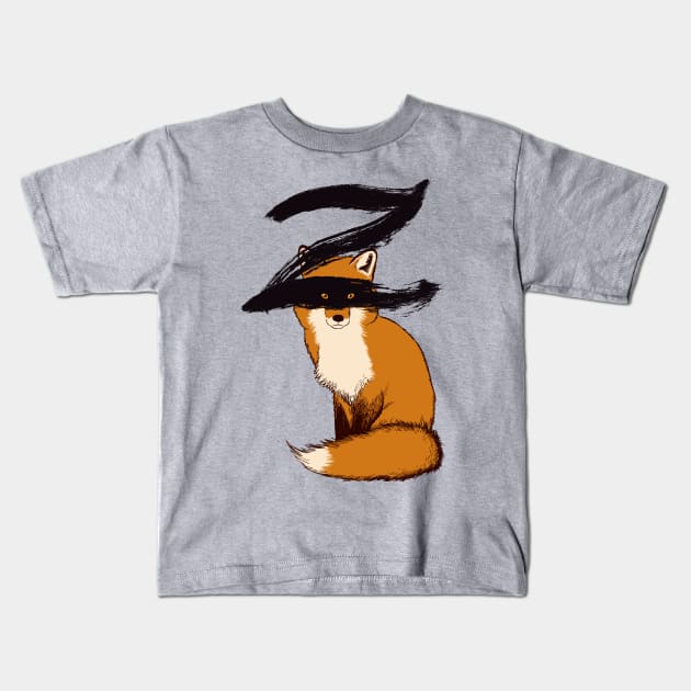 El Zorro Kids T-Shirt by Moutchy